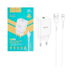 Hoco Charger N26 Micro with QuickCharge 3.0 White Hoco Charger N26 Micro with QuickCharge 3.0 White